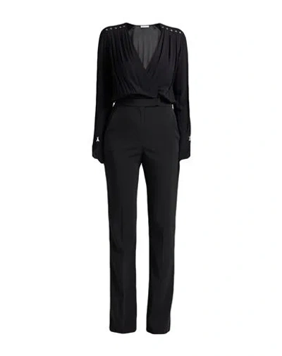 Patrizia Pepe Woman Jumpsuit Black Size 6 Polyester, Elastane, Viscose