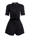 Patrizia Pepe Woman Jumpsuit Black Size 8 Cotton, Polyamide, Elastane In Black