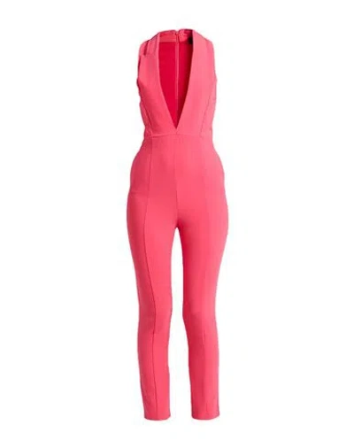 Patrizia Pepe Woman Jumpsuit Coral Size 4 Polyester, Elastane In Red