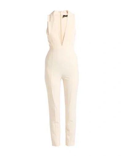 Patrizia Pepe Woman Jumpsuit Cream Size 4 Polyester, Elastane In Neutral