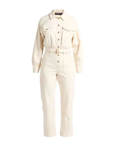 Patrizia Pepe Woman Jumpsuit Cream Size 6 Cotton, Elastane