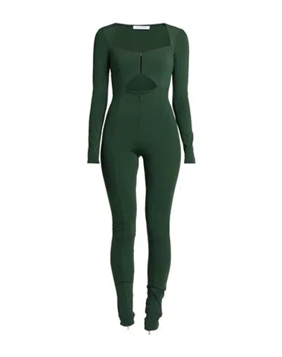Patrizia Pepe Woman Jumpsuit Dark Green Size 0 Polyamide, Elastane