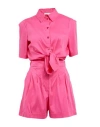 Patrizia Pepe Woman Jumpsuit Fuchsia Size 4 Cotton, Polyamide, Elastane In Pink