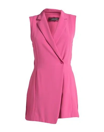 Patrizia Pepe Woman Jumpsuit Magenta Size 8 Polyester, Elastane In Pink