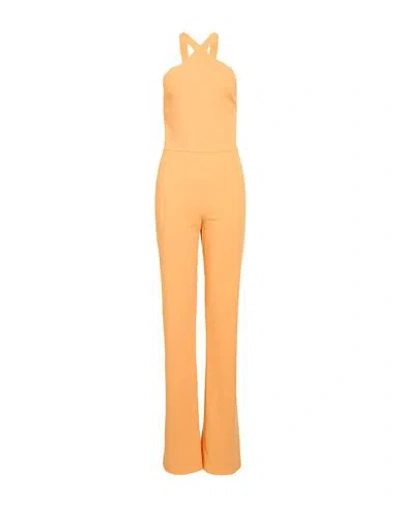 Patrizia Pepe Woman Jumpsuit Mandarin Size 8 Polyester, Elastane In Yellow
