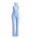 Patrizia Pepe Woman Jumpsuit Sky Blue Size 4 Polyester, Elastane In Blue