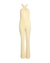 Patrizia Pepe Woman Jumpsuit Yellow Size 4 Polyester, Elastane