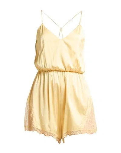 Patrizia Pepe Woman Jumpsuit Yellow Size 6 Viscose, Polyamide, Elastane