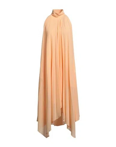 Patrizia Pepe Woman Maxi Dress Apricot Size 2 Polyester In Orange