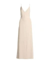Patrizia Pepe Woman Maxi Dress Beige Size 6 Polyester, Elastane