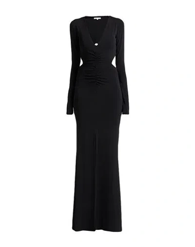 Patrizia Pepe Woman Maxi Dress Black Size 0 Acetate, Polyamide, Elastane