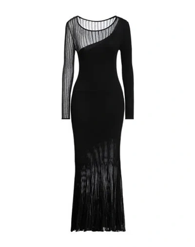 Patrizia Pepe Woman Maxi Dress Black Size 1 Viscose, Polyester, Polyamide