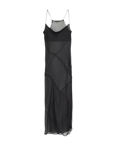 Patrizia Pepe Woman Maxi Dress Black Size 10 Silk