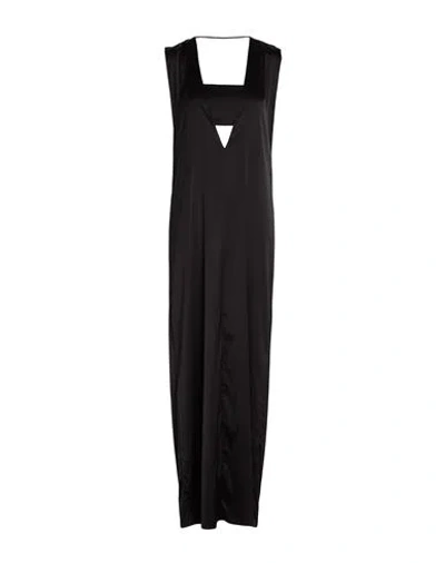 Patrizia Pepe Woman Maxi Dress Black Size 10 Viscose, Polyamide, Elastane