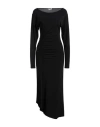 Patrizia Pepe Woman Maxi Dress Black Size 0 Acetate, Polyamide, Elastane In Black