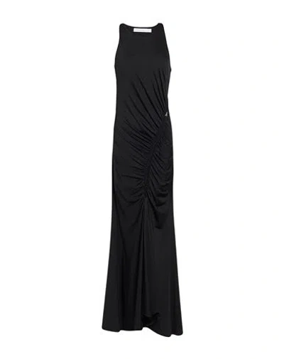 Patrizia Pepe Woman Maxi Dress Black Size 2 Polyester, Elastane