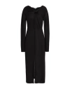 Patrizia Pepe Woman Maxi Dress Black Size 2 Wool, Acrylic