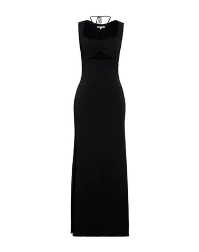 Patrizia Pepe Woman Maxi Dress Black Size 3 Acetate, Polyamide, Elastane