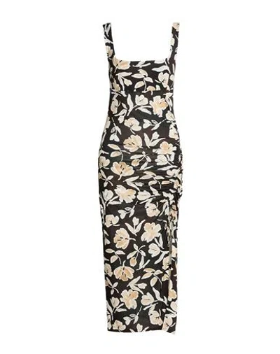 Patrizia Pepe Woman Maxi Dress Black Size 3 Polyester, Elastane