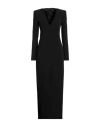 Patrizia Pepe Woman Maxi Dress Black Size 10 Polyester, Elastane In Black