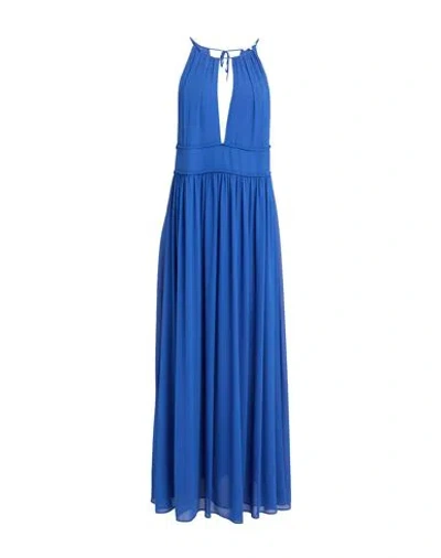 Patrizia Pepe Woman Maxi Dress Blue Size 8 Polyester