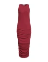 Patrizia Pepe Woman Maxi Dress Brick Size 2 Polyester, Viscose, Elastane In Multi