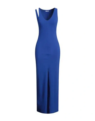 Patrizia Pepe Woman Maxi Dress Bright Blue Size 2 Polyamide, Elastane