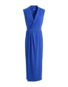 Patrizia Pepe Woman Maxi Dress Bright Blue Size 4 Polyester, Elastane