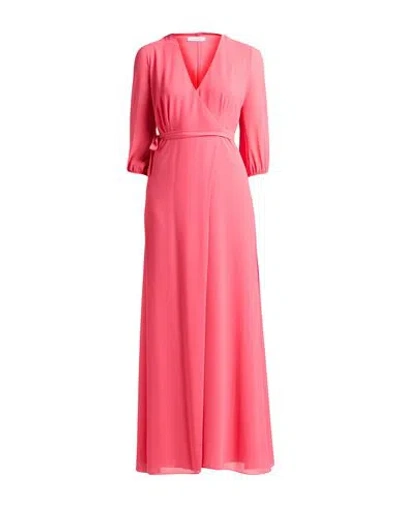 Patrizia Pepe Woman Maxi Dress Coral Size 6 Polyester