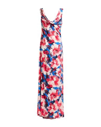 Patrizia Pepe Woman Maxi Dress Coral Size 8 Viscose, Elastane In Red