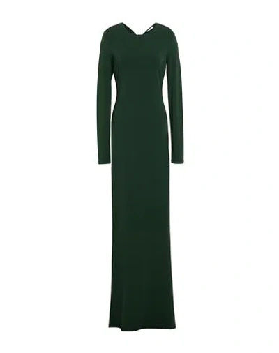 Patrizia Pepe Woman Maxi Dress Dark Green Size 2 Acrylic, Polyamide, Elastane