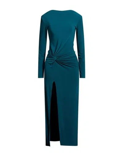 Patrizia Pepe Woman Maxi Dress Deep Teal Size 3 Polyester, Elastane In Green