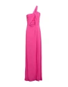 Patrizia Pepe Woman Maxi Dress Fuchsia Size 0 Acetate, Polyamide, Elastane In Pink
