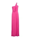 Patrizia Pepe Woman Maxi Dress Fuchsia Size 3 Acetate, Polyamide, Elastane In Pink