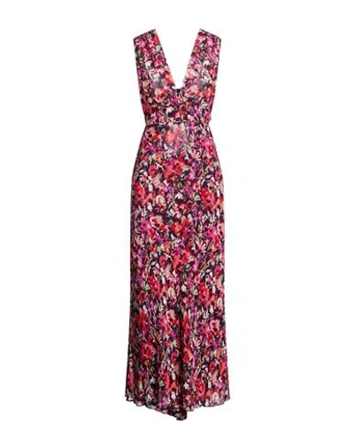 Patrizia Pepe Woman Maxi Dress Fuchsia Size 12 Viscose In Pink