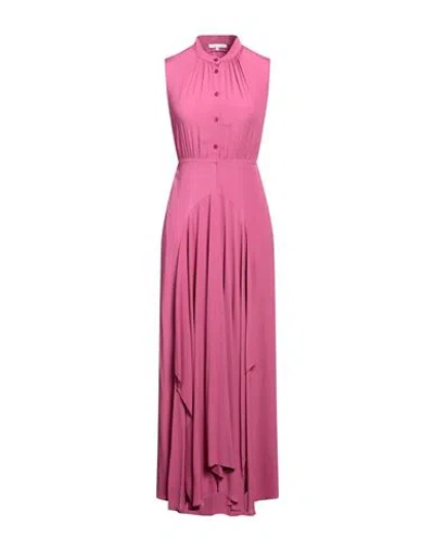 Patrizia Pepe Woman Maxi Dress Fuchsia Size 2 Viscose In Pink