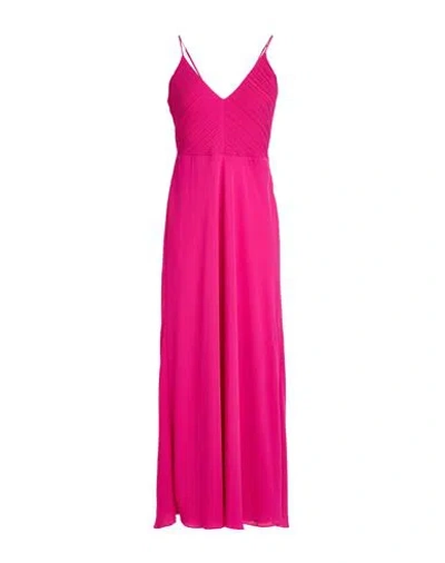 Patrizia Pepe Woman Maxi Dress Fuchsia Size 8 Polyester In Pink
