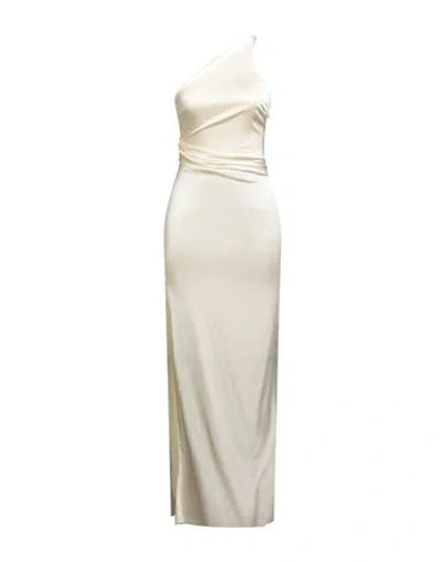 Patrizia Pepe Woman Maxi Dress Ivory Size 2 Viscose, Polyamide, Elastane In White