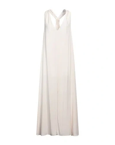 Patrizia Pepe Woman Maxi Dress Ivory Size 4 Viscose In White