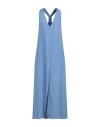 Patrizia Pepe Woman Maxi Dress Light Blue Size 8 Viscose