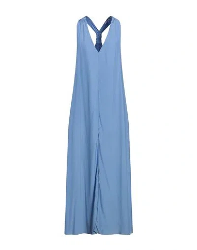 Patrizia Pepe Woman Maxi Dress Light Blue Size 8 Viscose
