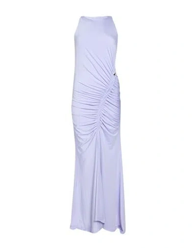 Patrizia Pepe Woman Maxi Dress Lilac Size 1 Polyester, Elastane In Purple
