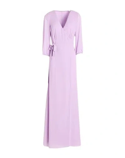 Patrizia Pepe Woman Maxi Dress Lilac Size 2 Polyester In Purple