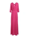 Patrizia Pepe Woman Long Dress Magenta Size 6 Polyester