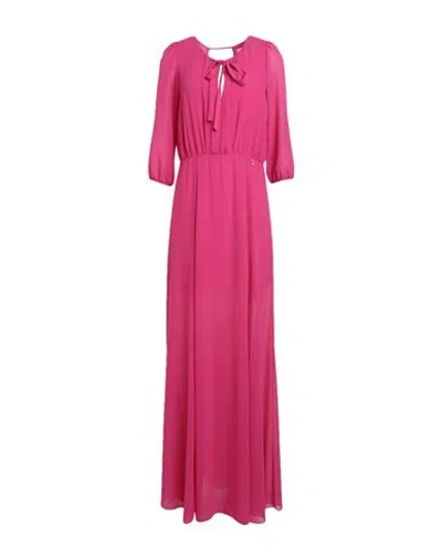 Patrizia Pepe Woman Long Dress Magenta Size 6 Polyester
