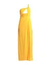 Patrizia Pepe Woman Maxi Dress Mandarin Size 3 Acetate, Polyamide, Elastane