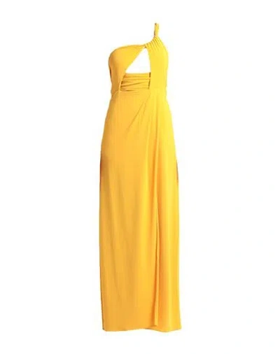 Patrizia Pepe Woman Maxi Dress Mandarin Size 3 Acetate, Polyamide, Elastane