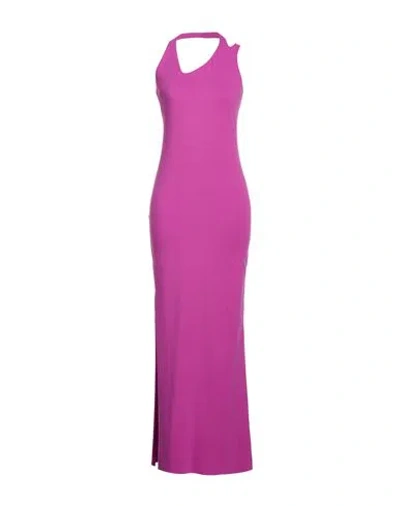 Patrizia Pepe Woman Maxi Dress Mauve Size 2 Polyamide, Elastane In Purple