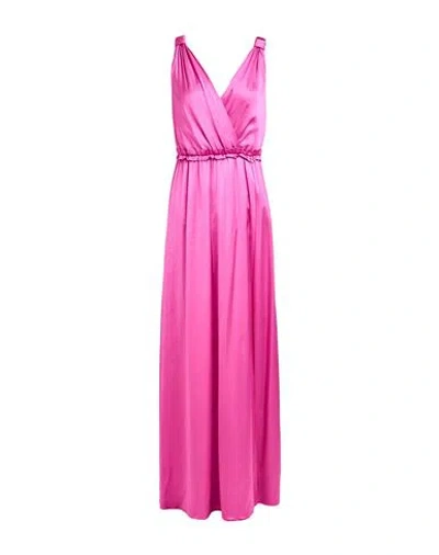 Patrizia Pepe Woman Maxi Dress Mauve Size 6 Viscose, Polyamide, Elastane In Purple