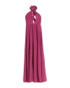 Patrizia Pepe Woman Maxi Dress Mauve Size 8 Silk In Purple